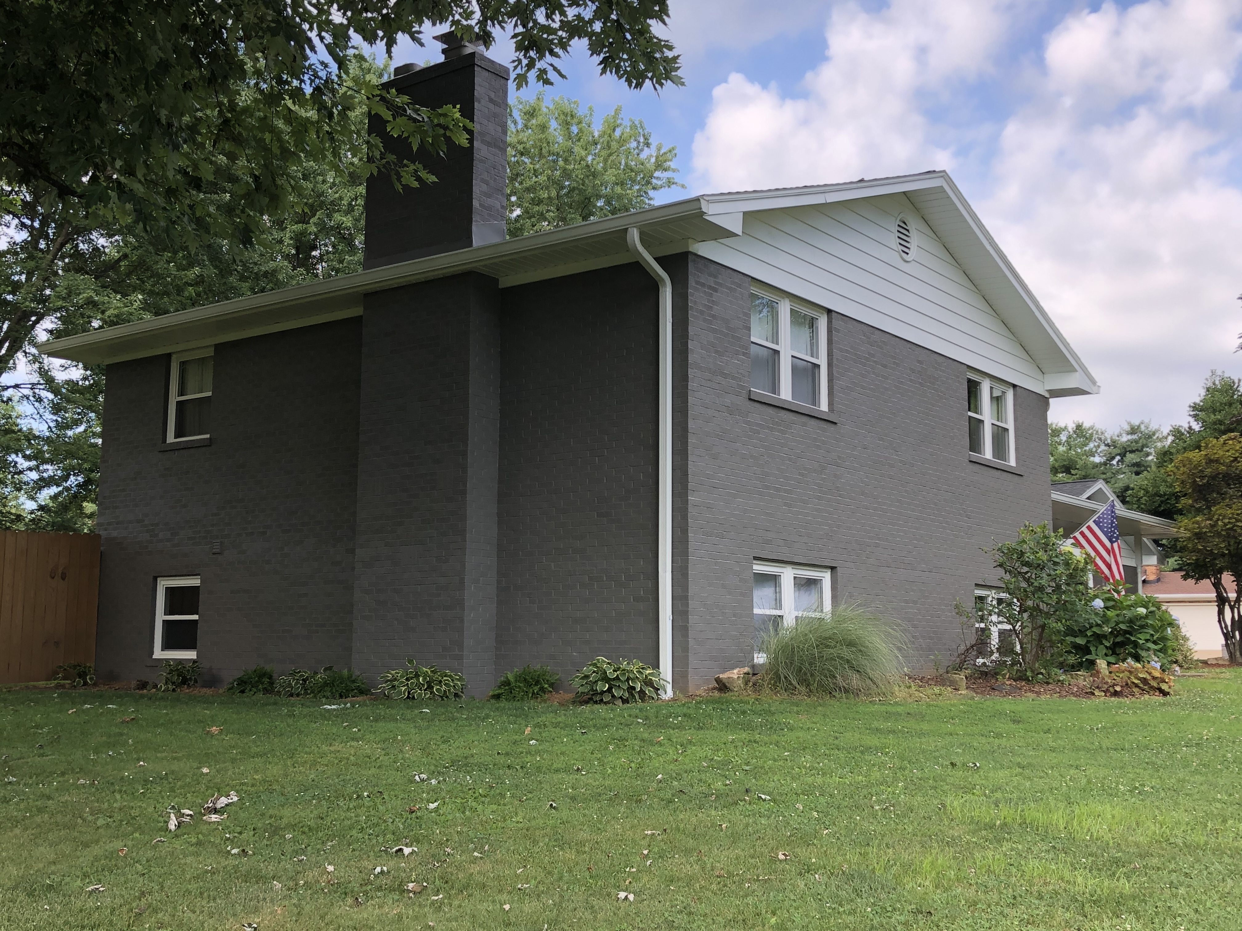 Full exterior repaint of a two-story home