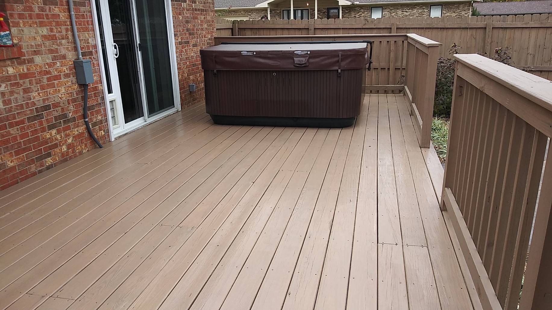 Deck staining project