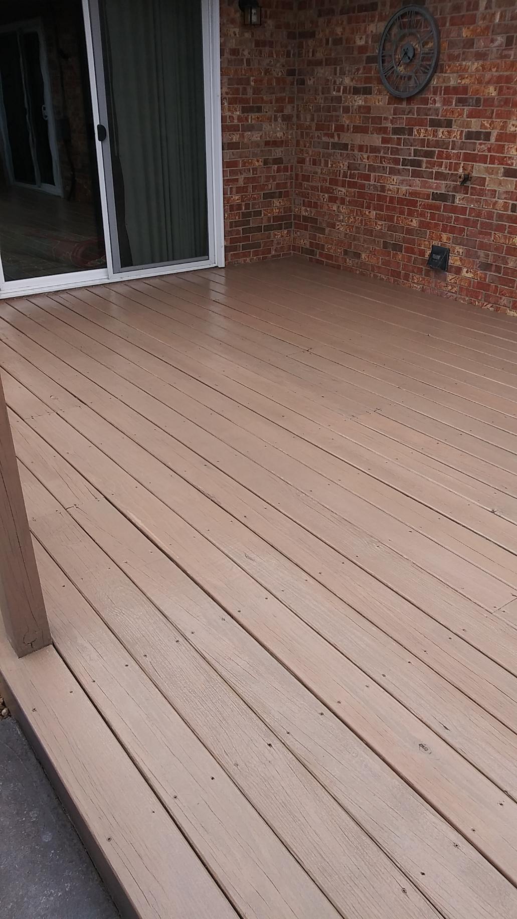 Deck staining