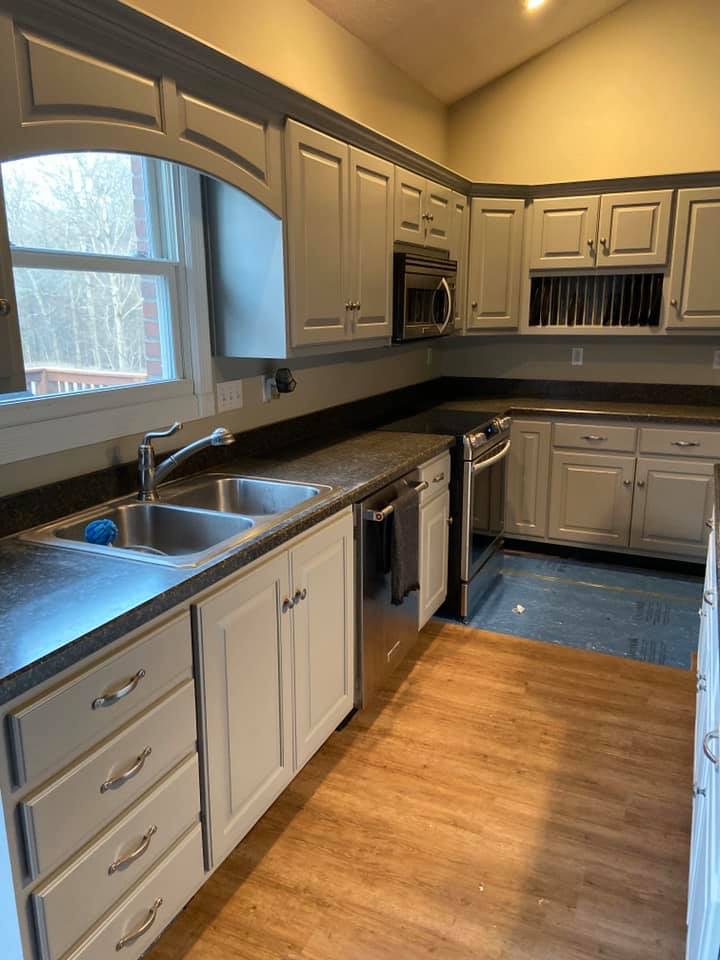 Cabinet and trim painting